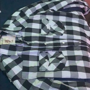 Black and white dress shirt